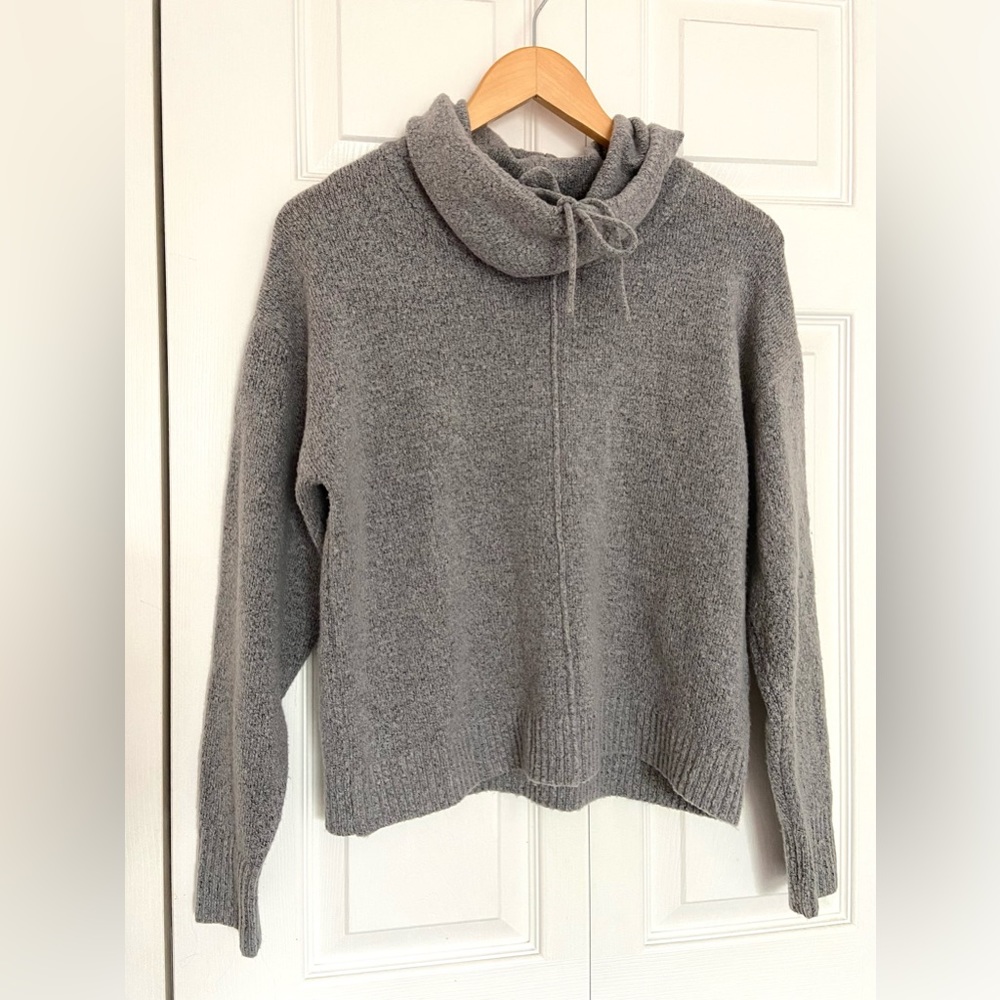 Gray Cowl Neck Sweater